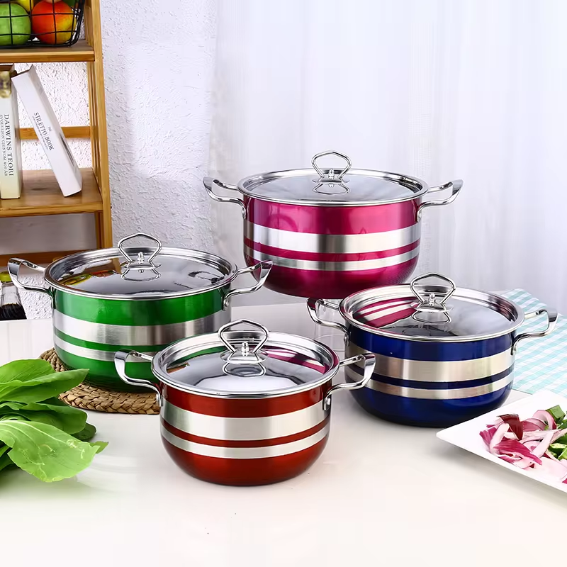 Best price for [NEW ARRIVALS] HOMART C.Pots 8PCS Colorful Stainless ...