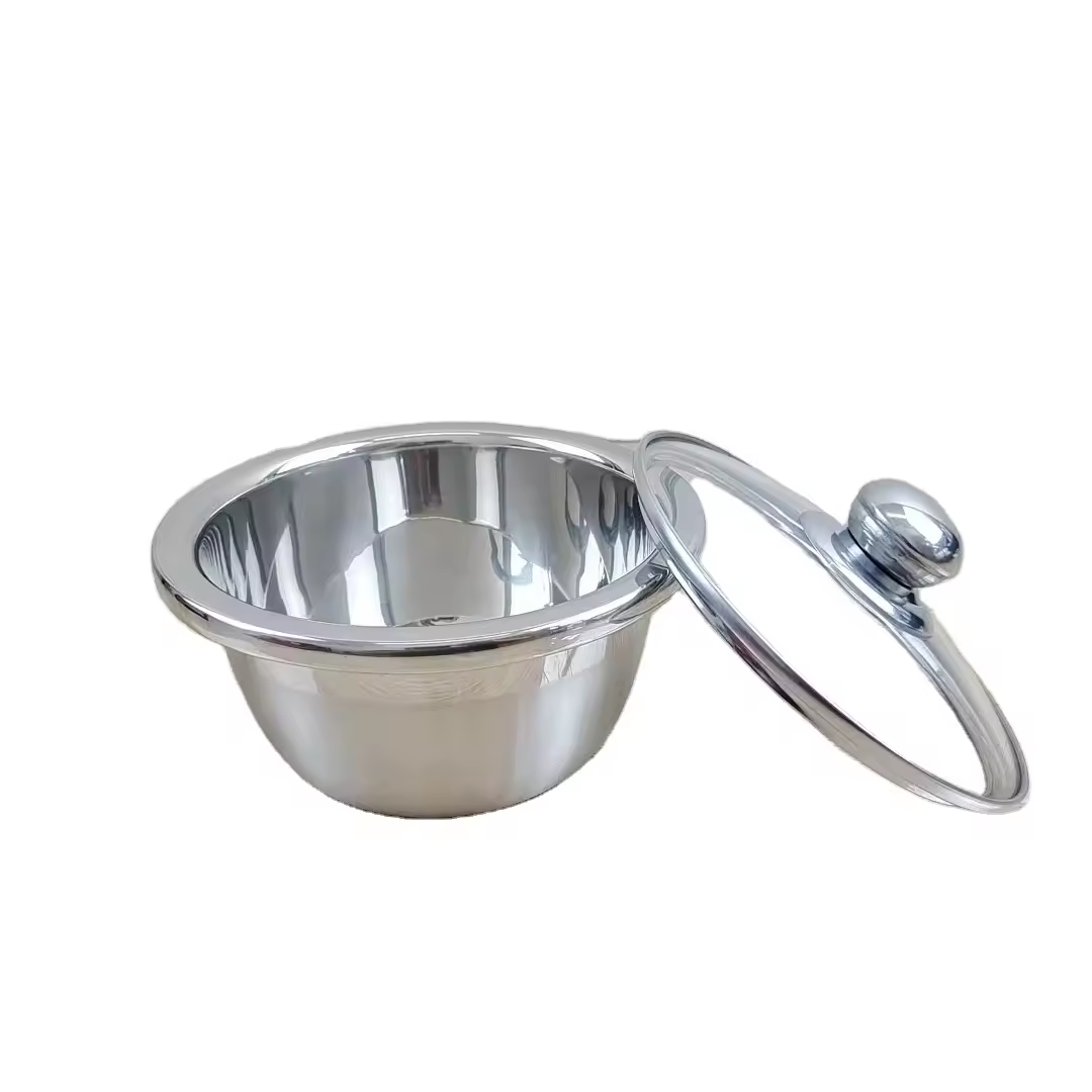 HOMART Pots-S High Quality Multifactional silver Cooking pots Cookware 10 pcs 18/20/22/24/26cm( 5pcsPots + 5pcs  lids )