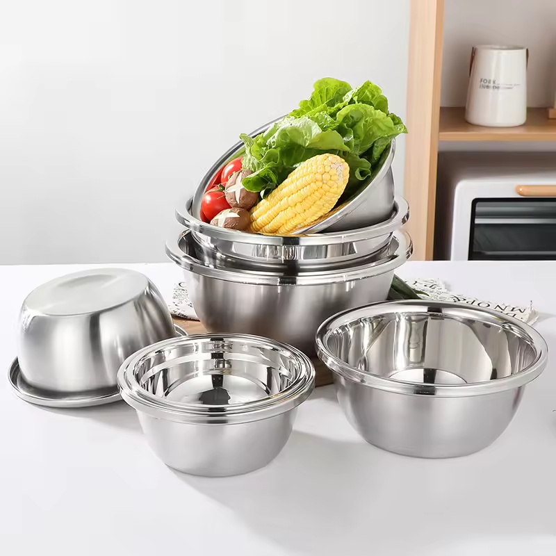 HOMART Pots-S High Quality Multifactional silver Cooking pots Cookware 10 pcs 18/20/22/24/26cm( 5pcsPots + 5pcs  lids )