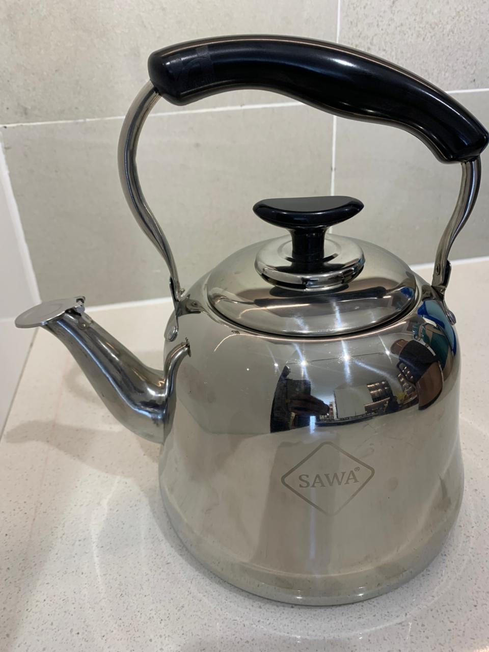 Homart New Teapot Stainless Steel Whistling Kettle with Wooden Handle whistling kettle stainless steel