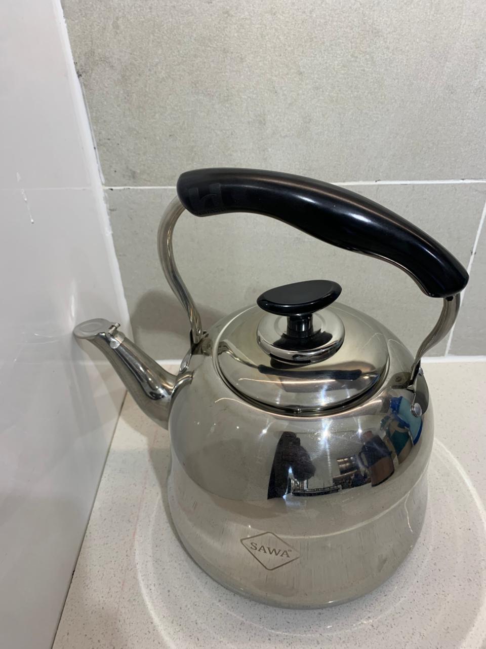 Homart New Teapot Stainless Steel Whistling Kettle with Wooden Handle whistling kettle stainless steel