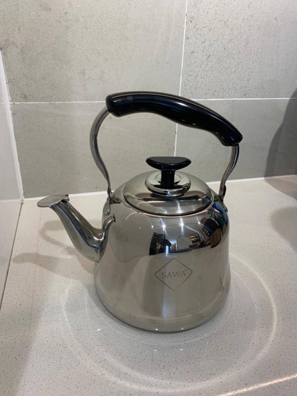 Homart New Teapot Stainless Steel Whistling Kettle with Wooden Handle whistling kettle stainless steel