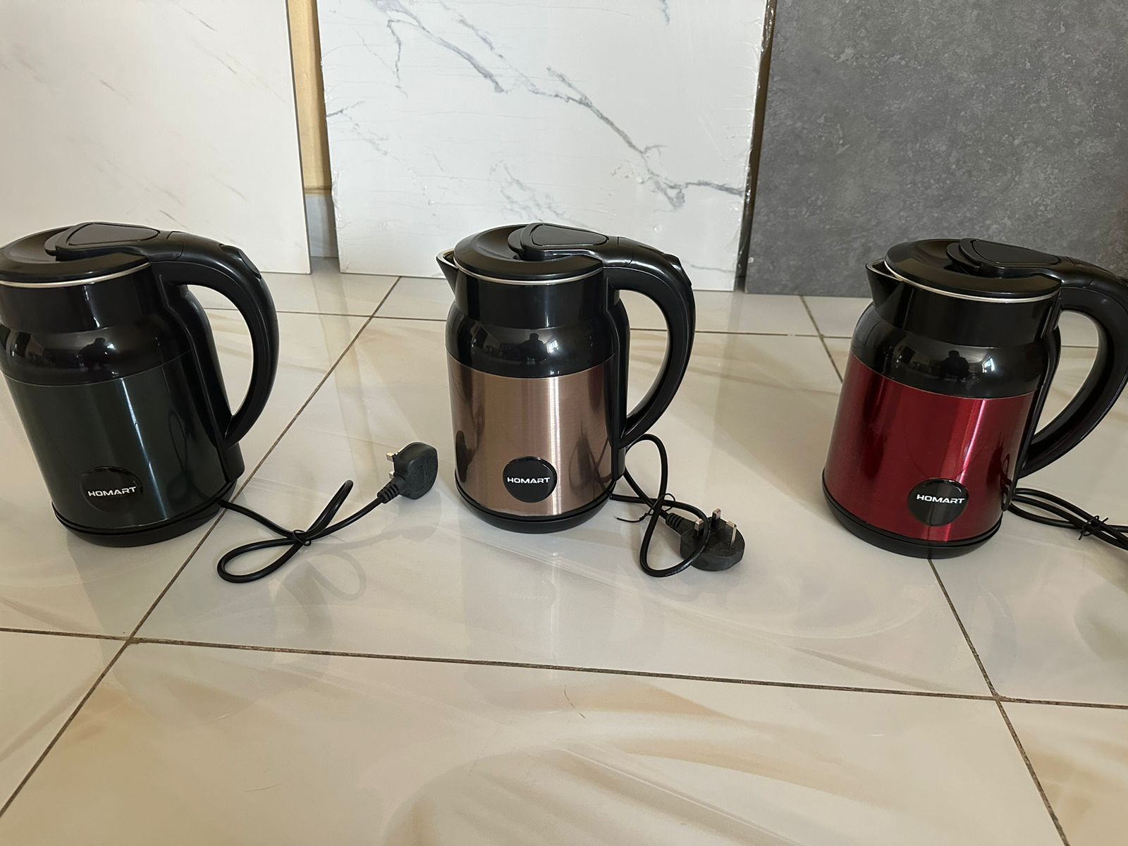 HOMART 2 L 1500W, AC 220 V 50HZ Kettle Multi-color stainless steel electric kettle BM-306