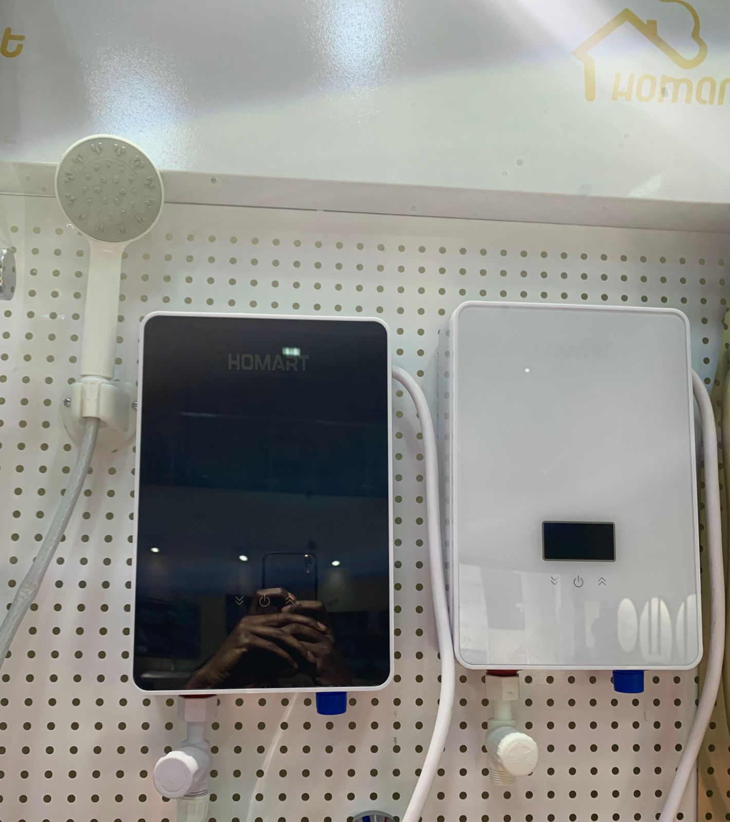 {NEW ARRIVALS} Homart Electric Water Heater, 6 kW Electric Instantaneous Water Heater with Shower Head, LCD Display, Thermostat, Shower Water Heater, Heating for Bathroom and Kitchen