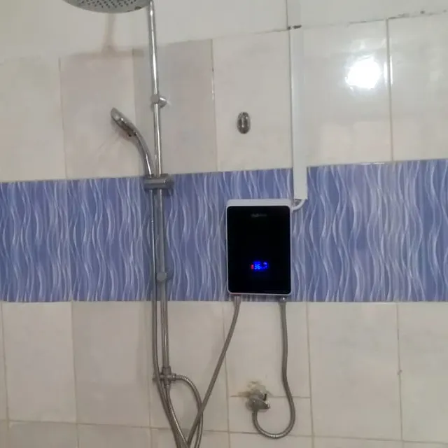 {NEW ARRIVALS} Homart Electric Water Heater, 6 kW Electric Instantaneous Water Heater with Shower Head, LCD Display, Thermostat, Shower Water Heater, Heating for Bathroom and Kitchen