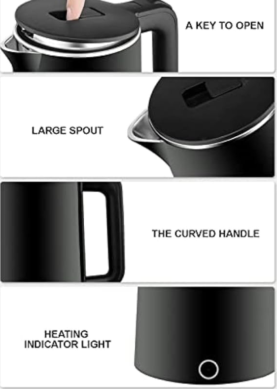 [New Arrival] Homart 2.3 L Modern Sleek Electric Kettle Kitchen Appliances Small Appliances KF-3068