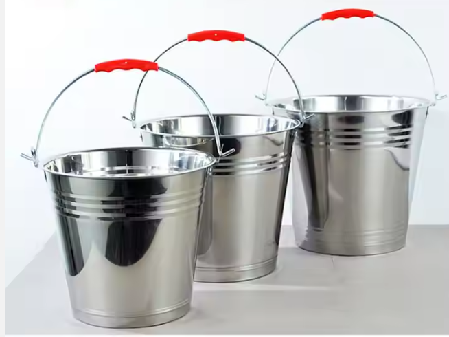High Quality Multifunctional Stainless Steel Kitchen WCT Cooking  Water Bucket  Ice Bucket Wine Cooler Milk Bucket  With Knob 28CM, 32CM , 34CM ,36 CM