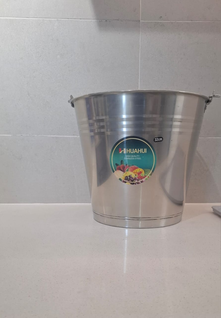 High Quality Multifunctional Stainless Steel Kitchen WCT Cooking  Water Bucket  Ice Bucket Wine Cooler Milk Bucket  With Knob 28CM, 32CM , 34CM ,36 CM