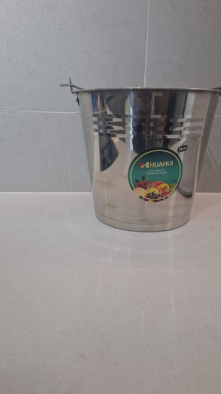 High Quality Multifunctional Stainless Steel Kitchen WCT Cooking  Water Bucket  Ice Bucket Wine Cooler Milk Bucket  With Knob 28CM, 32CM , 34CM ,36 CM