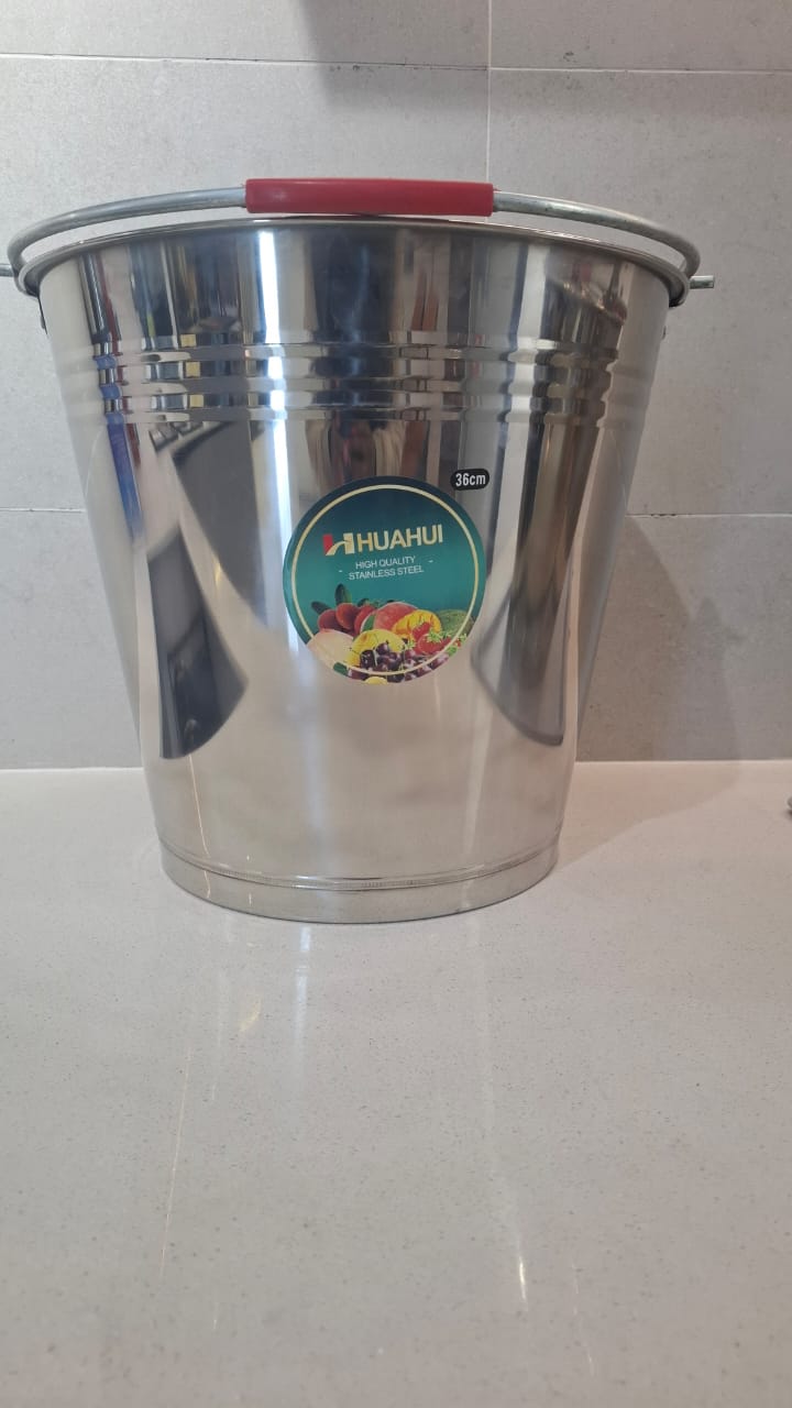 High Quality Multifunctional Stainless Steel Kitchen WCT Cooking  Water Bucket  Ice Bucket Wine Cooler Milk Bucket  With Knob 28CM, 32CM , 34CM ,36 CM