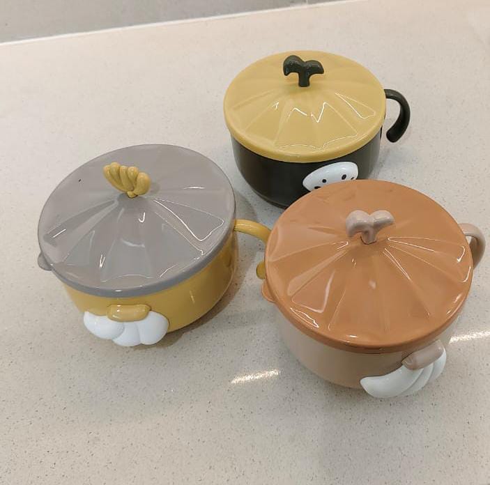 Eco-Friendly Portable Ramen/ Noodle Kitchen Homart  Bowl With Spoon QY-6765