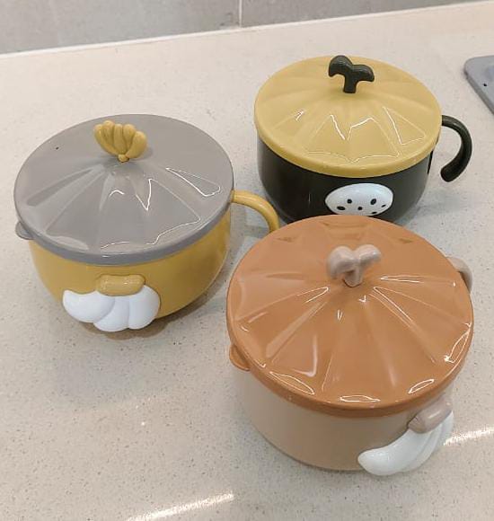 Eco-Friendly Portable Ramen/ Noodle Kitchen Homart  Bowl With Spoon QY-6765