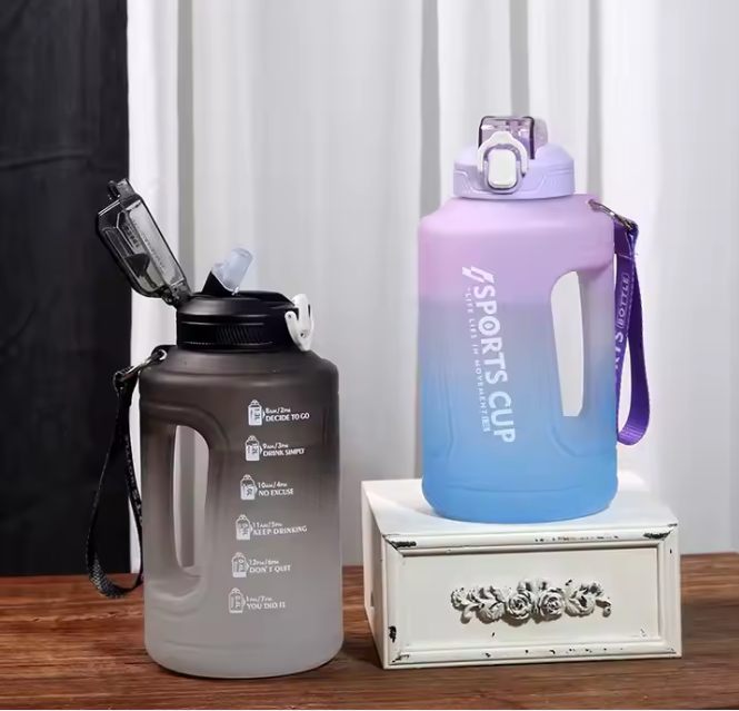 [ SALE] Hot Selling 1.5L Homart  Leakproof Large Water Bottle with Straw & Time Markings Motivational Sport Tumbler Water Bottle  Fitness for Gym Large Capacity Bottle