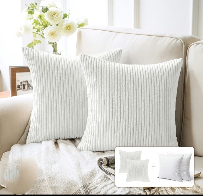 2PCS  40*40 CM Pillow Cover Velvet Pillow Covers, Faux Fur Square Throw Pillow Covers For Living Room Decorations Throw Pillow Case, Throw Pillow Cover Cushion Cover For Home Sofa Bedroom Car,Velvet T