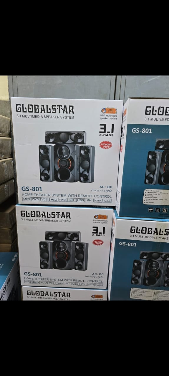 Globalstar GS-801 3.1 Subwoofer Bluetooth Speaker System, 12V  audio delivers the wide range of options in home theatre entertainment systems. Our systems feature a seamless design with powerful full-