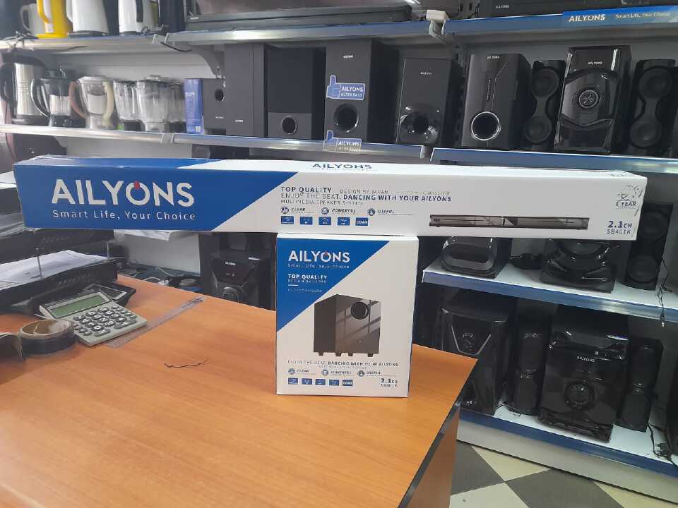 AILYONS SB401K 2.1CH Sound Bar SubWoofer with Bluetooth Home Theater Large speakers are more suitable for large scenes, easy to control different usage scenarios. Whether it is the office, living roo