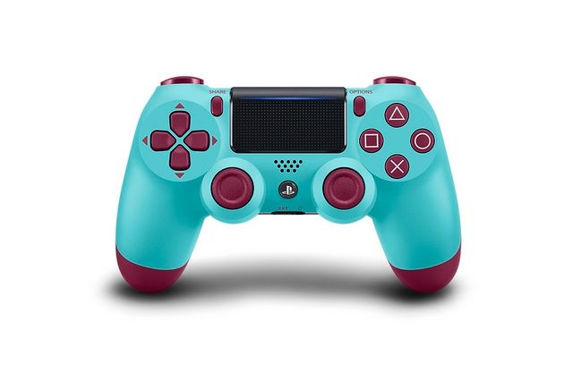 Sony DualShock 4 Wireless Controller for Playstation 4 Red Magma,white,gold,multi coloured light blue and maroon,blue     Ps4