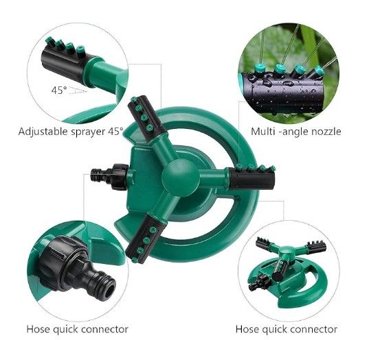 Automatic Rotating Garden Water Sprinklers System