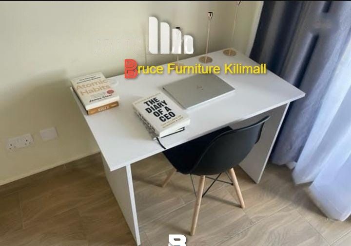 White Desk and Eames Chair Set