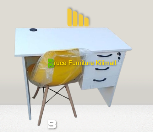 White Desk and Eames Chair Set