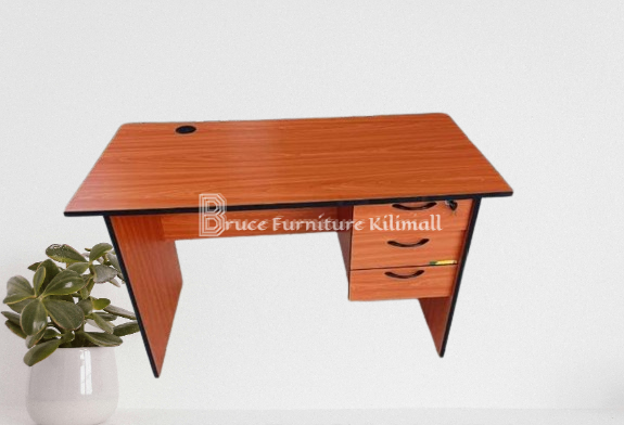 Brown Office Desk 0.9m Office Workstation
