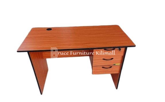 Brown Office Desk 0.9m Office Workstation