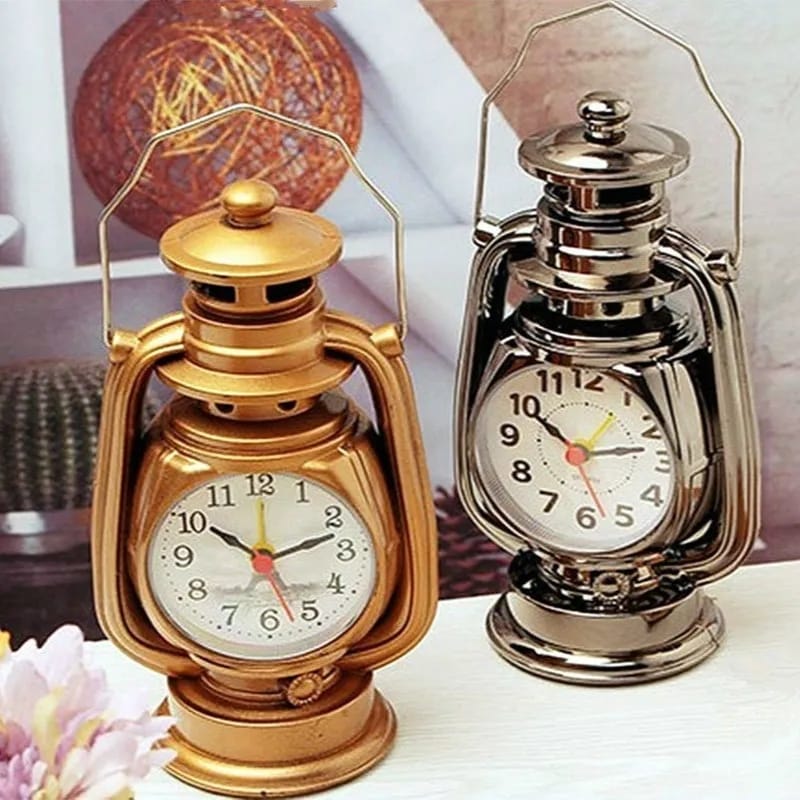 Vintage retro oil lamp alarm clock 1.Made of qualified materials, high quality, safe and harmle. Stylish design, exquisite style, high quality, low price and high cost performance. 2.Safe and practica