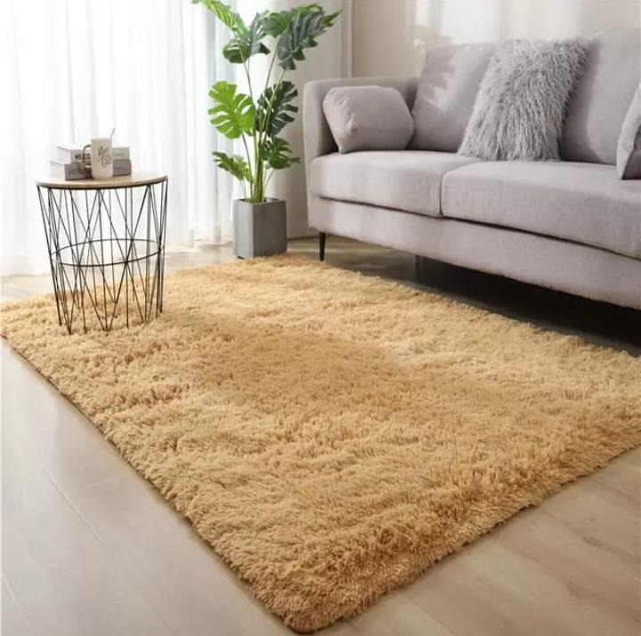 Carpets  This woolen shag rug in cotton material and a thick surface is the ideal carpet for your home that will give you value for your money. It is very soft for a warm and cozy living space and eas