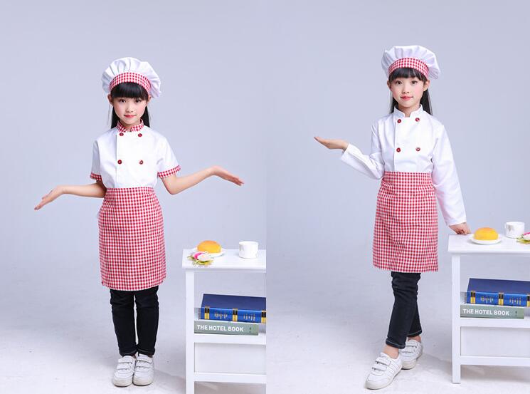 3pcs Children Professional Chef Costume