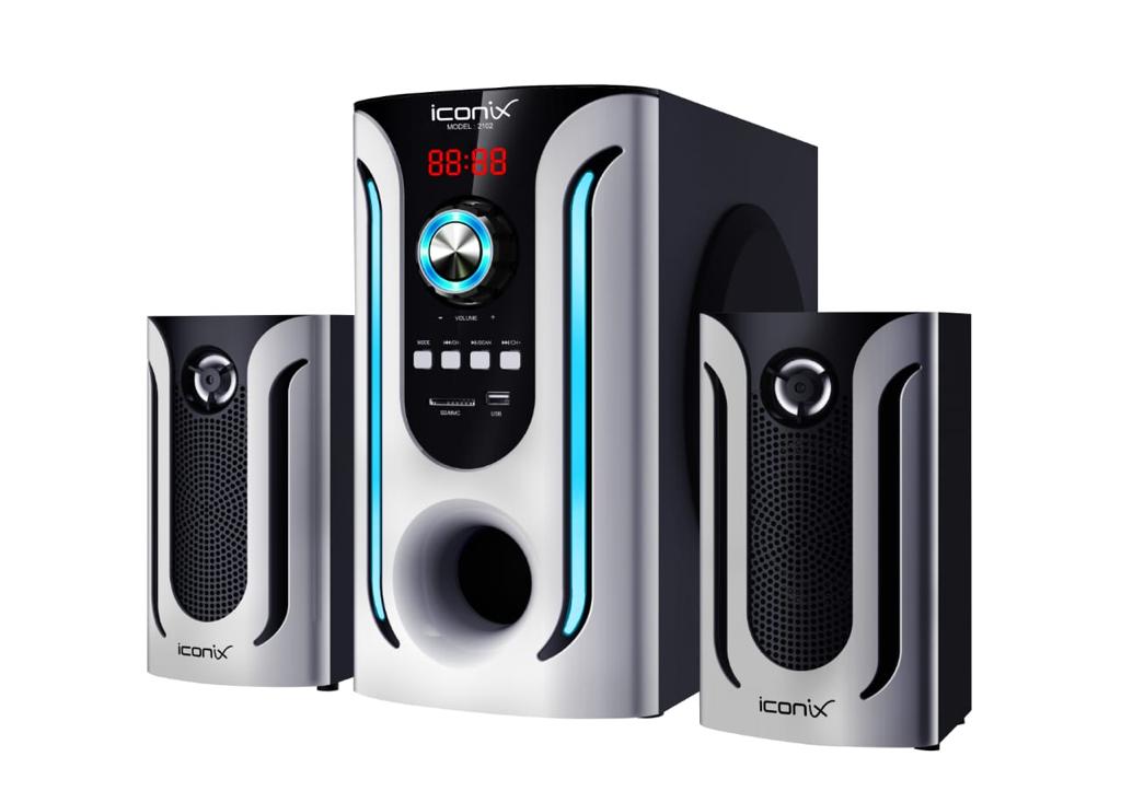 ICONIX sub-.SYSTEM WOOFER- 2.1 CH- BLUETOOTH/USB/SD/FM DIGITAL RADIO