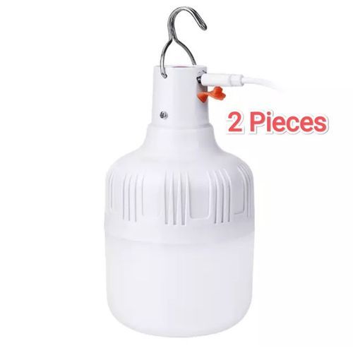 Dp Light LED Rechargeable Lamp Bulb With USB - 2 Pcs
