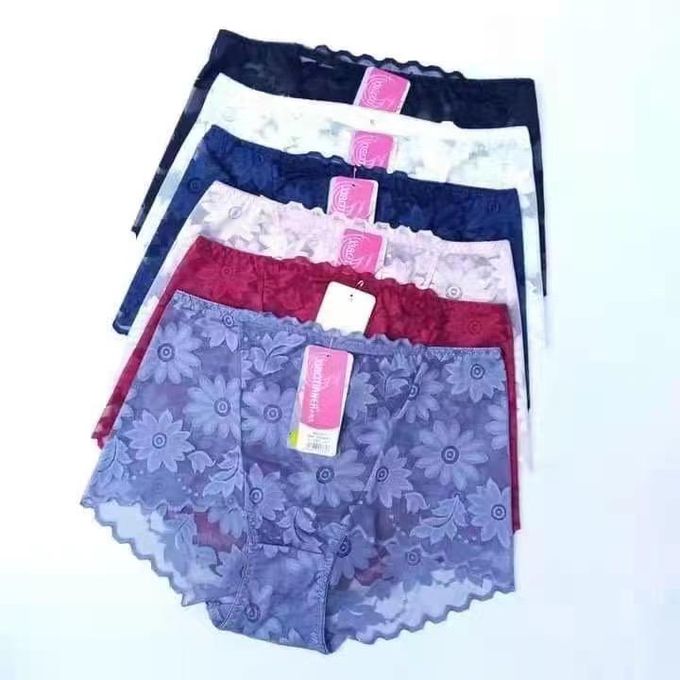 Fashion 4PACK LADIES SEAMLESS NET BRIEF PANTIES/UNDERWEAR