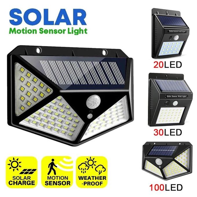 Solar Light 100 LED Wall Lights Outdoor Solar Lamp PIR Motion Sensor Solar Powered Sunlight Street Light