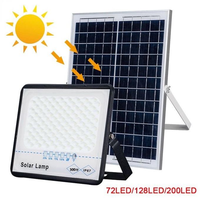 Solar Light 200Watts Solar Spotlight IP67 Waterproof Solar Led Light Outdoor Lamp with Remote Control Flood Security Light