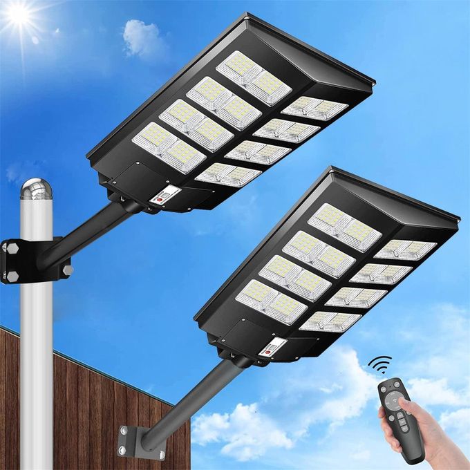 Dp Light 1000W LED Solar Flood Light Motion Sensor Security Wall Street Yard Outdoor Lamp