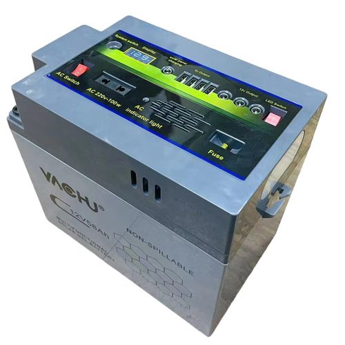 Yatchu 12V 58AH YACHU solar battery with 100w AC output, USB, 58 ah multifunctional battery, lead-acid battery