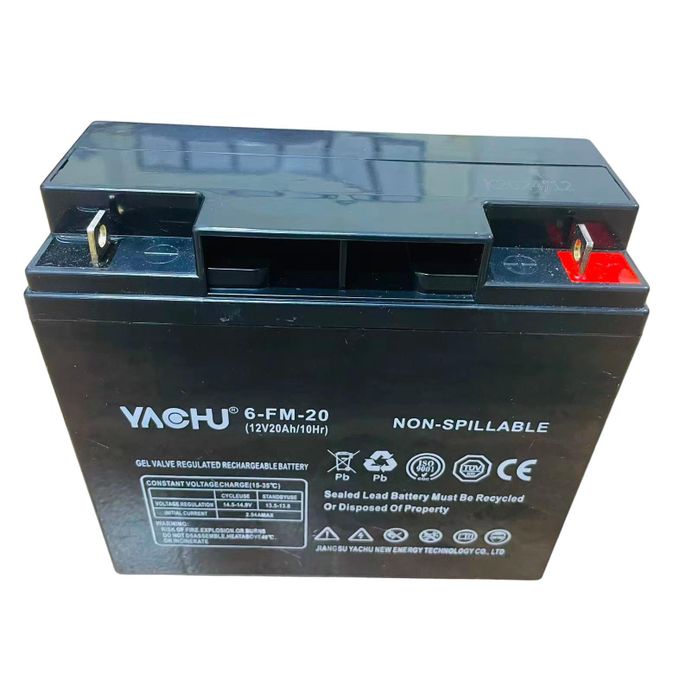 Yachu 12V 20AH lead acid battery, 12v 20 ah gel battery, 20 amp gel battery, 20ah UPS battery,electric scooter battery