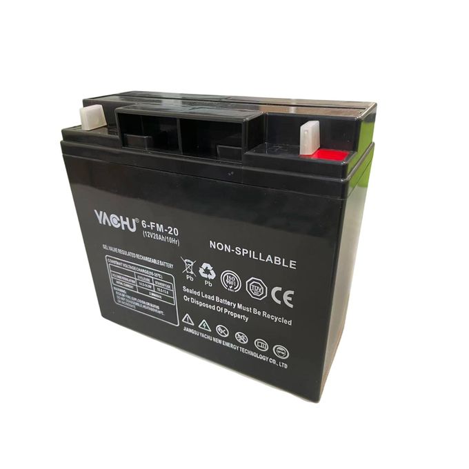 Yachu 12V 20AH lead acid battery, 12v 20 ah gel battery, 20 amp gel battery, 20ah UPS battery,electric scooter battery