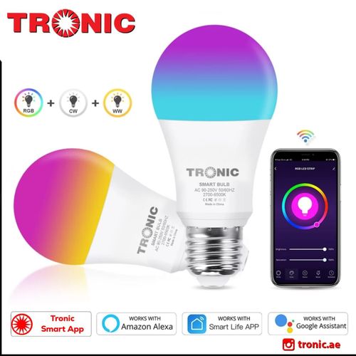 Tronic Smart Bulb LED 9W Multi Colour Adjustable Light Bulb + FREE BULB CONVERTER