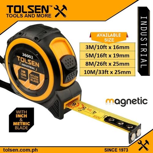 Tolsen Tape Measure 3M/ 5M/ 7.5M / 8M / 10M Tolsen Measuring Tape Heavy Duty Best