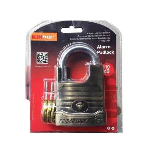 Kinbar Quality Alarm Padlock With Siren Alarm Home/Office Security