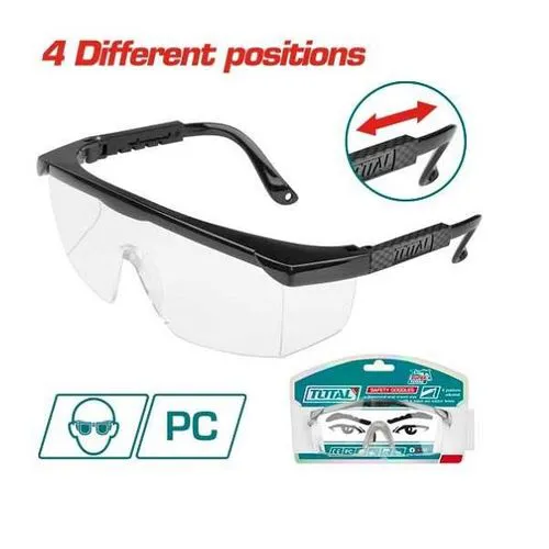 TOTAL Safety Goggles – Transparent Safety Glasses TOTAL_TSP301