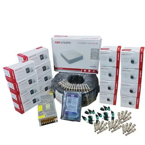 Hikvision 16 Full HD 1080P 2.0 Megapixel Indoor & Outdoor CCTV Cameras Complete System Kit - With 16 Channel DVR Machine