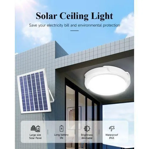 MODI Solar Light Indoor Home Intelligent Solar LED Ceiling Light With Remote Control
