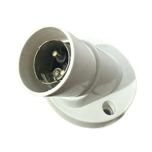 B22 Angle Batten Holder, Modular Bulb Lamp Holder For Domestic And Commercial Use (4A, 240V)