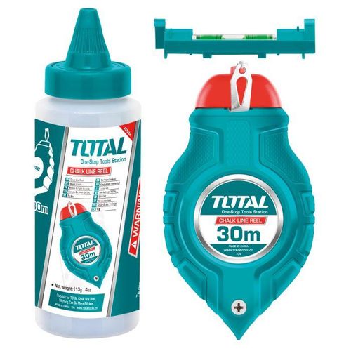 TOTAL Chalk line reel 30m