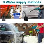 TOTAL Cordless Pressure Washers Wireless Car Wash Machine Spray CAR WASH MACHINE Water Gun Sprayer Battery Powered High Pressure Washer