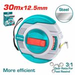TOTAL Steel measuring tape 30mx12.5mm
