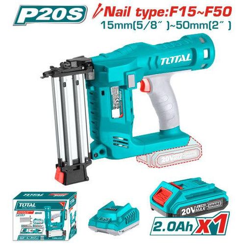 TOTAL Lithium-ion cordless brad nailer kit 20V