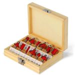 TOTAL Electric Wood Router Plunge Machine 1200waats plus free Multifunctional 12 pieces Router bits for Professional Wood working and DIY